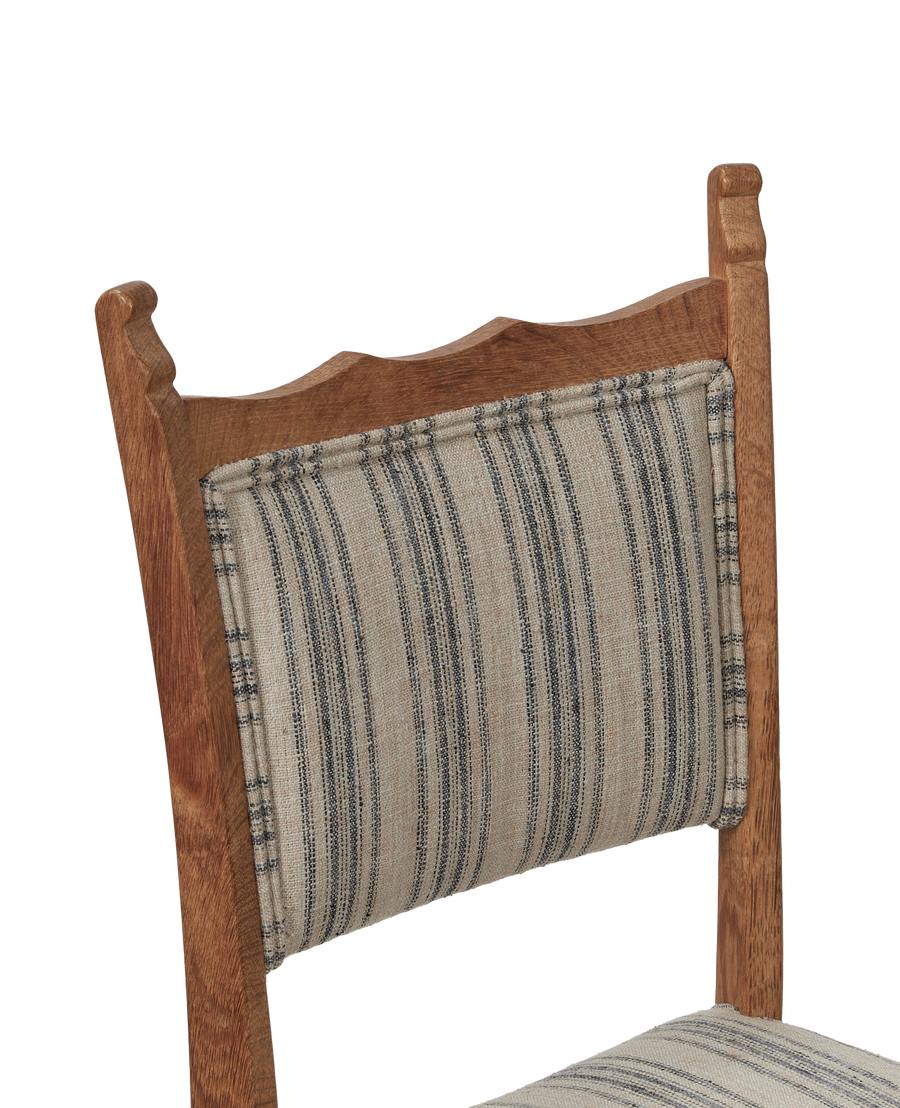 Vintage Henning Style Chair - Mountain Farmhouse Stripe from Denmark made of Wood