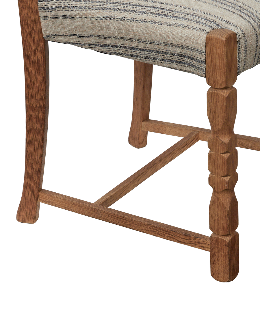 Vintage Henning Style Chair - Mountain Farmhouse Stripe from Denmark made of Wood