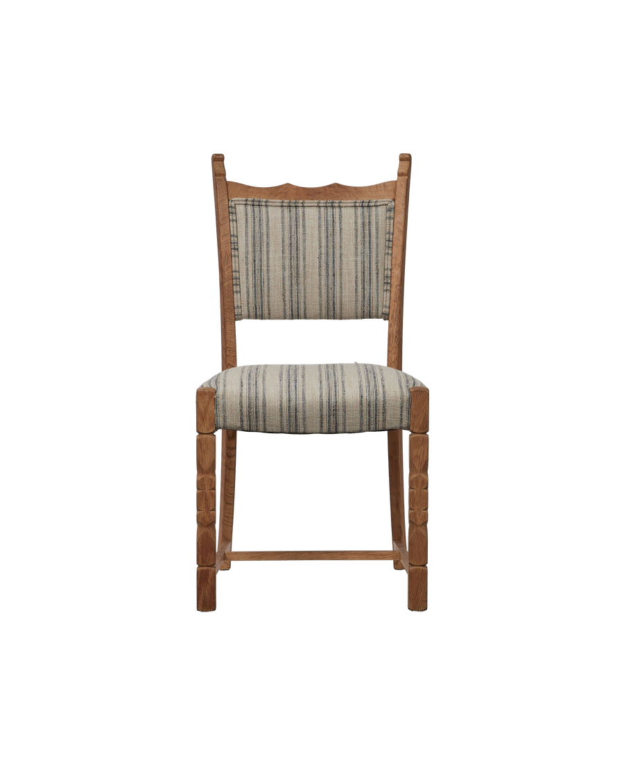 Vintage Henning Style Chair - Mountain Farmhouse Stripe from Denmark made of Wood