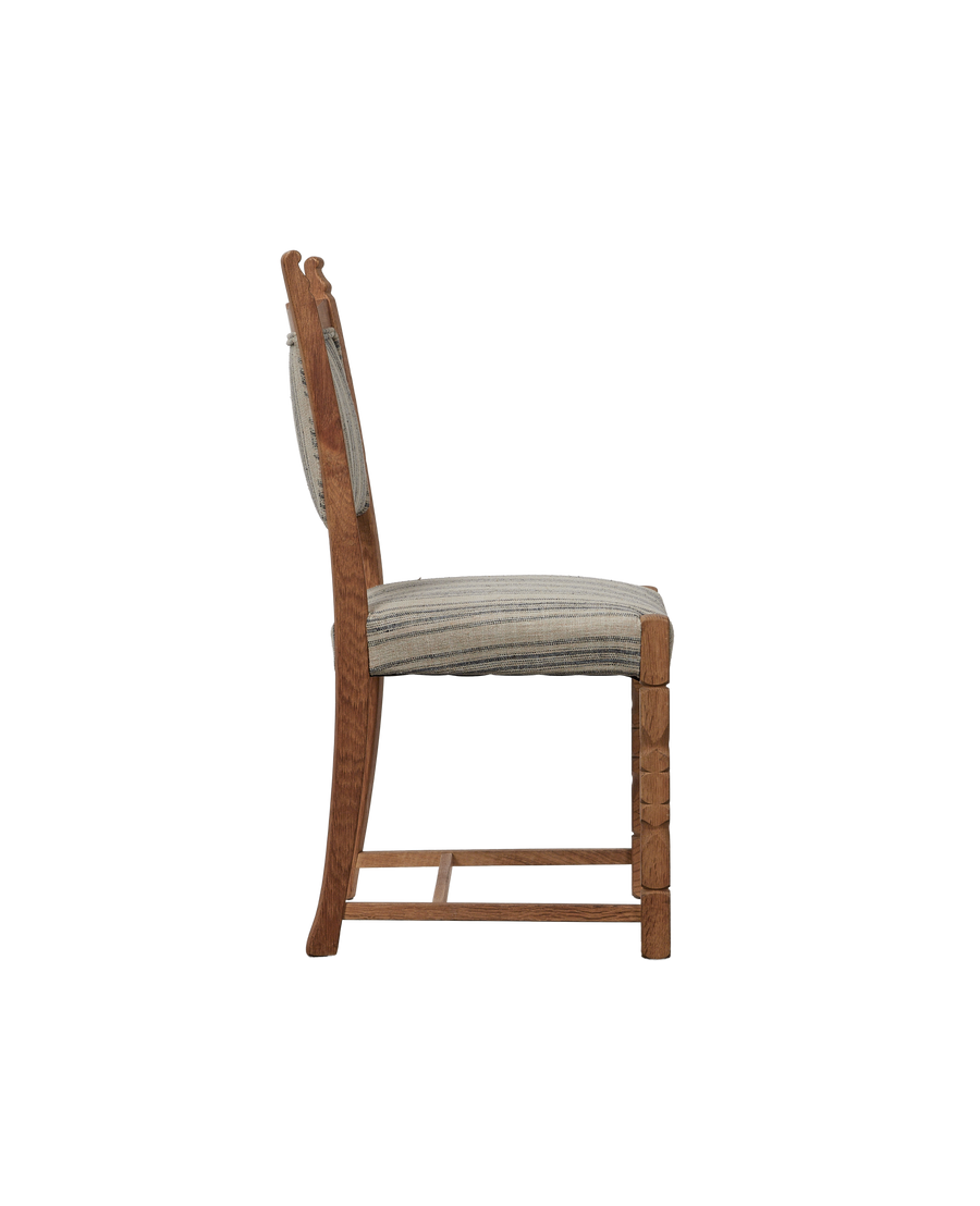 Vintage Henning Style Chair - Mountain Farmhouse Stripe from Denmark made of Wood