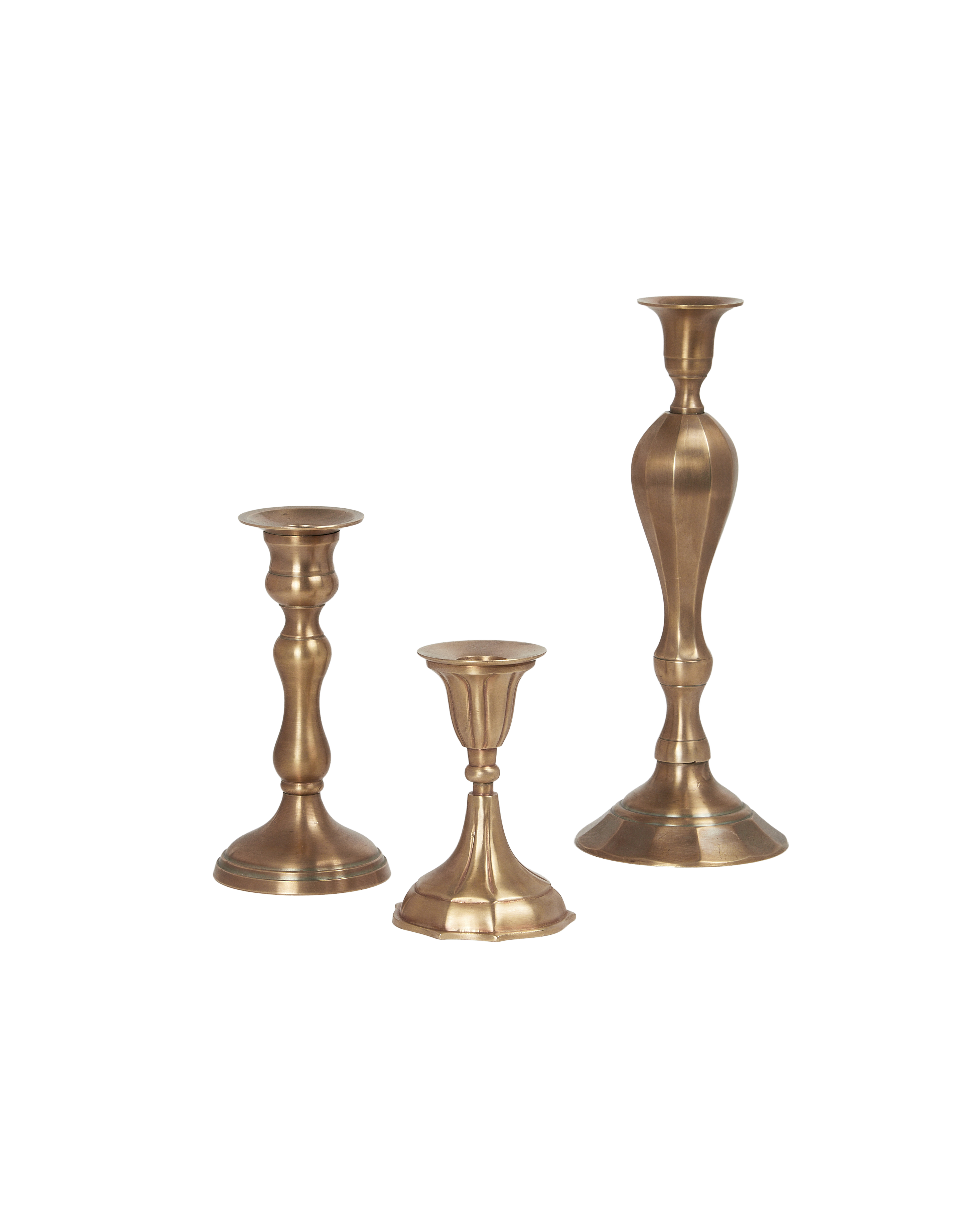 Ambiance Brass Candlestick - Deux