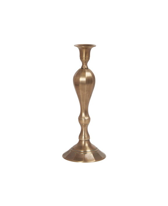 Ambiance Brass Taper Candlestick - Trois