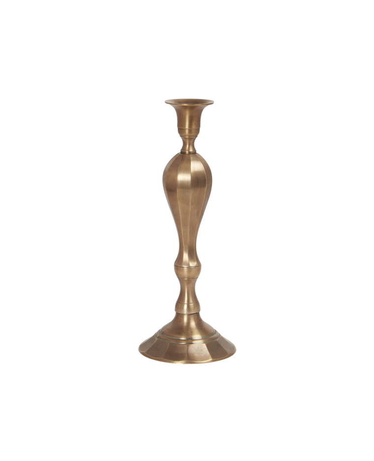 Ambiance Brass Taper Candlestick - Trois