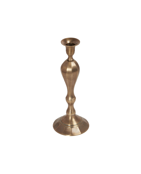 Ambiance Brass Taper Candlestick - Trois