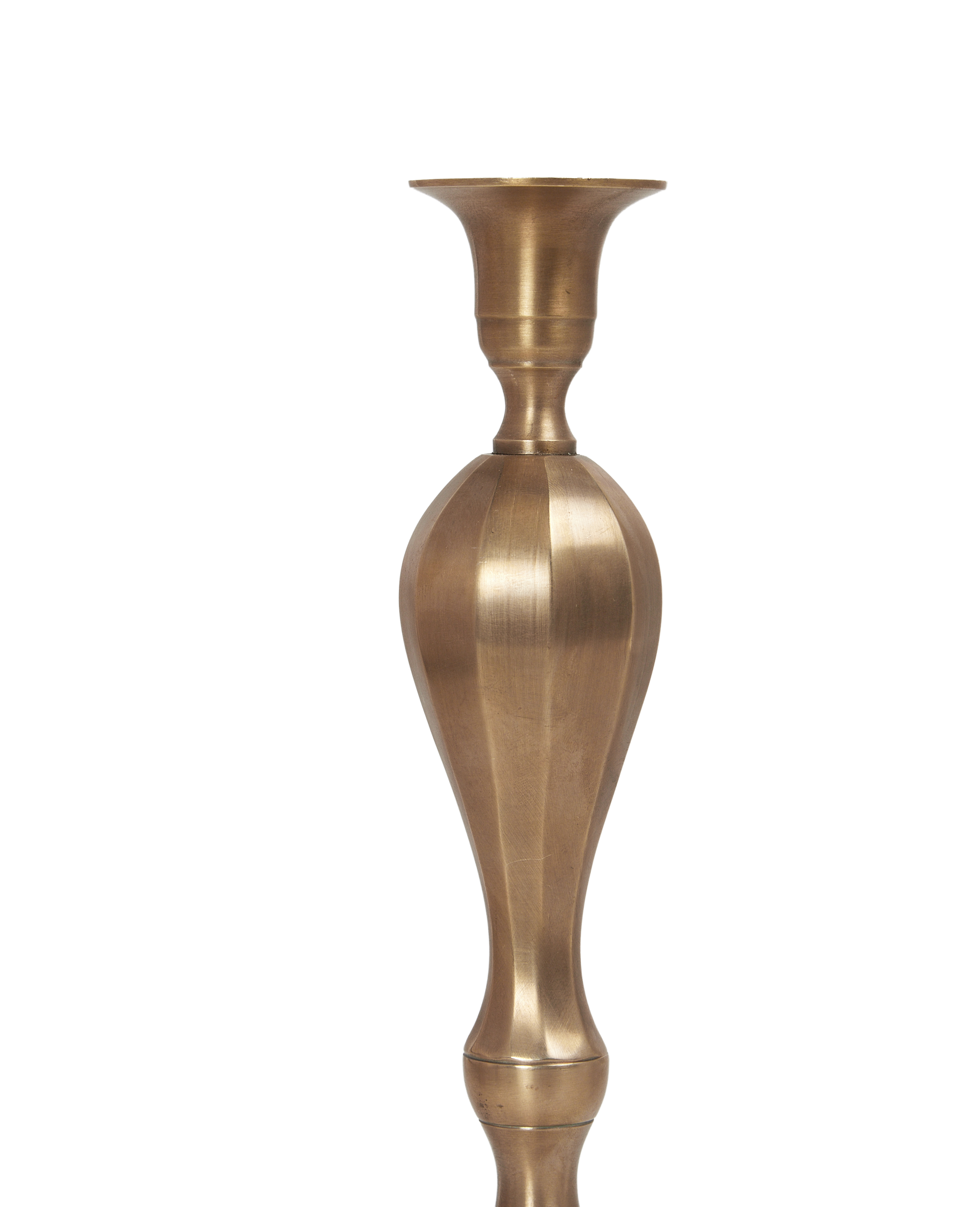 Ambiance Brass Candlestick - Trois