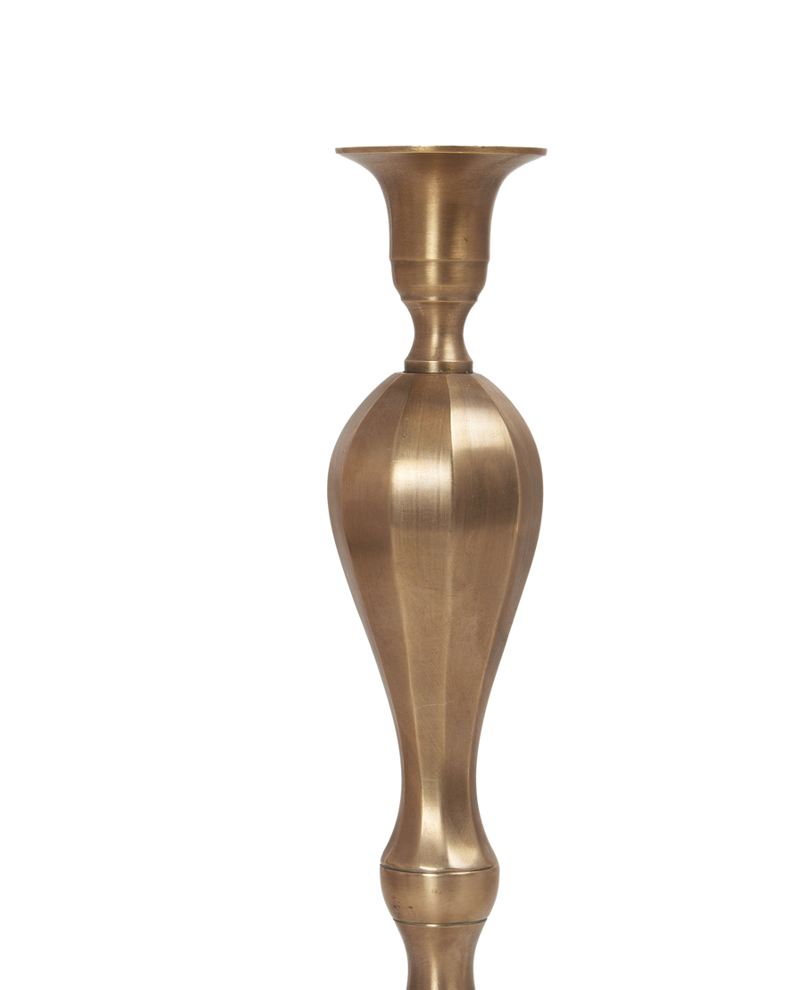 Ambiance Brass Candlestick - Trois