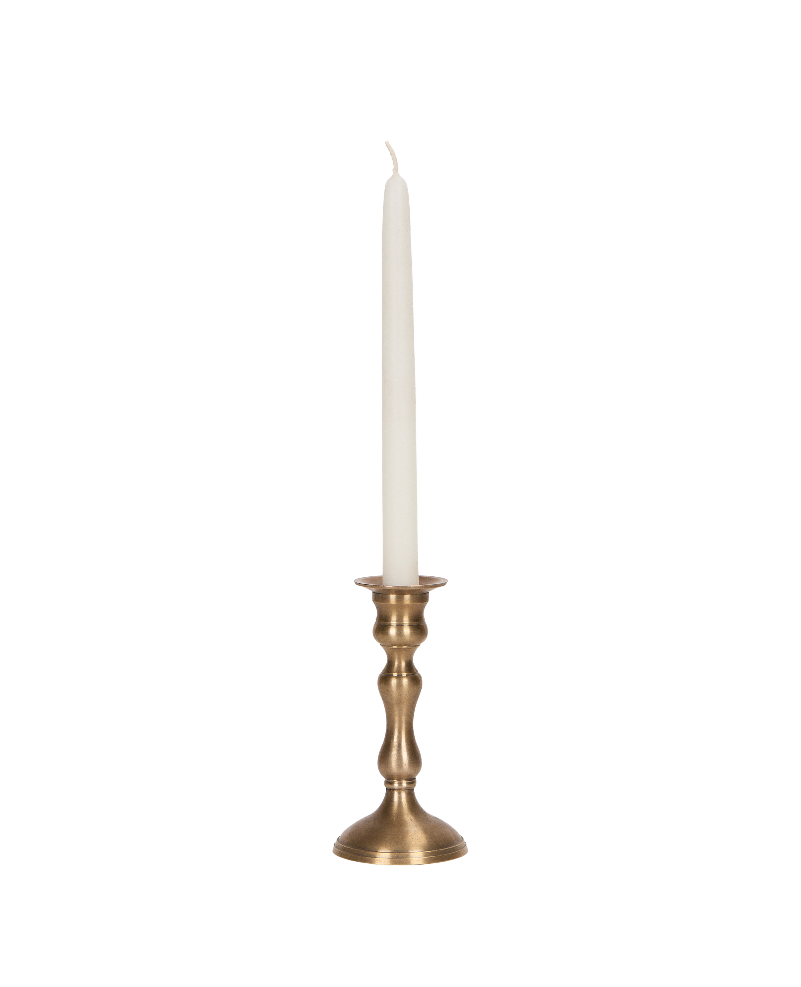 Ambiance Brass Taper Candlestick - Deux