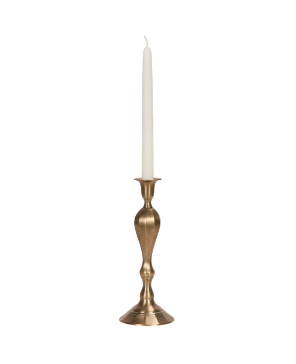 Ambiance Brass Taper Candlestick - Trois