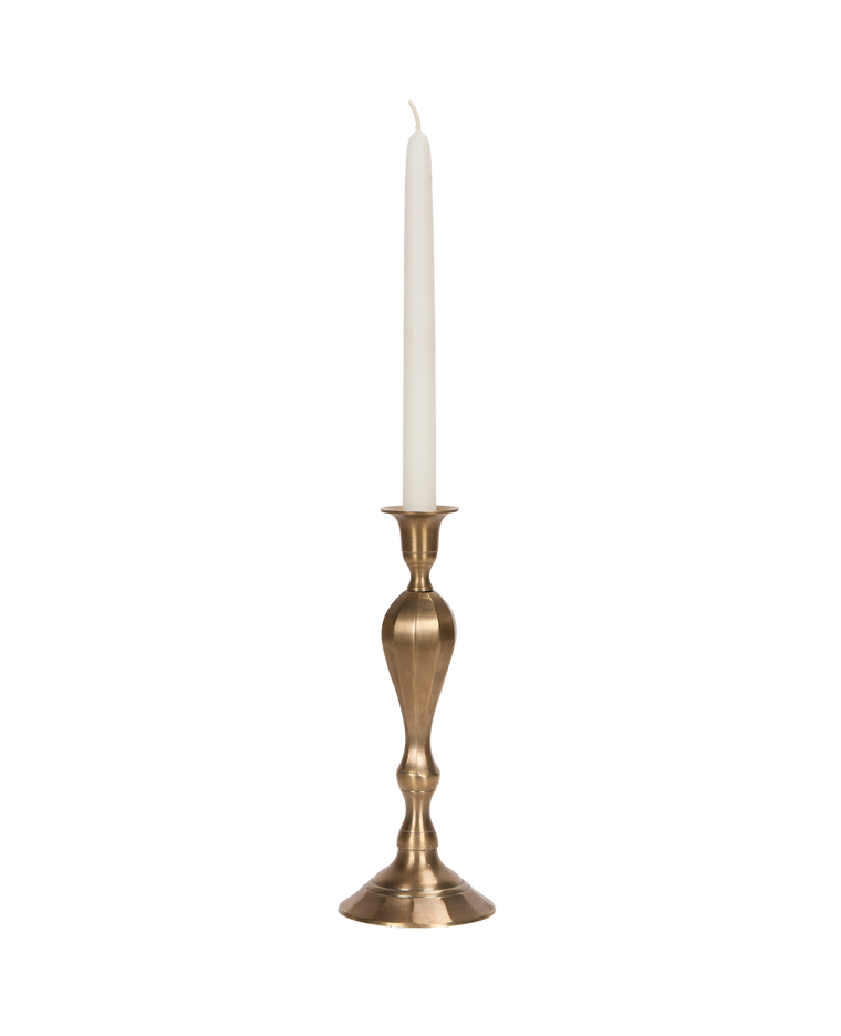 Ambiance Brass Taper Candlestick - Trois