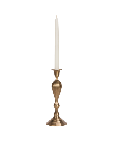 Ambiance Brass Taper Candlestick - Trois