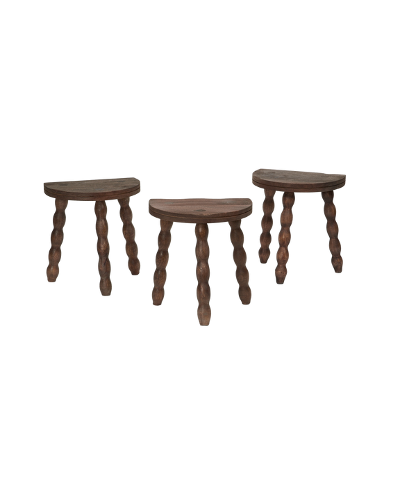 Milking Stool Petite Demi - Merlot