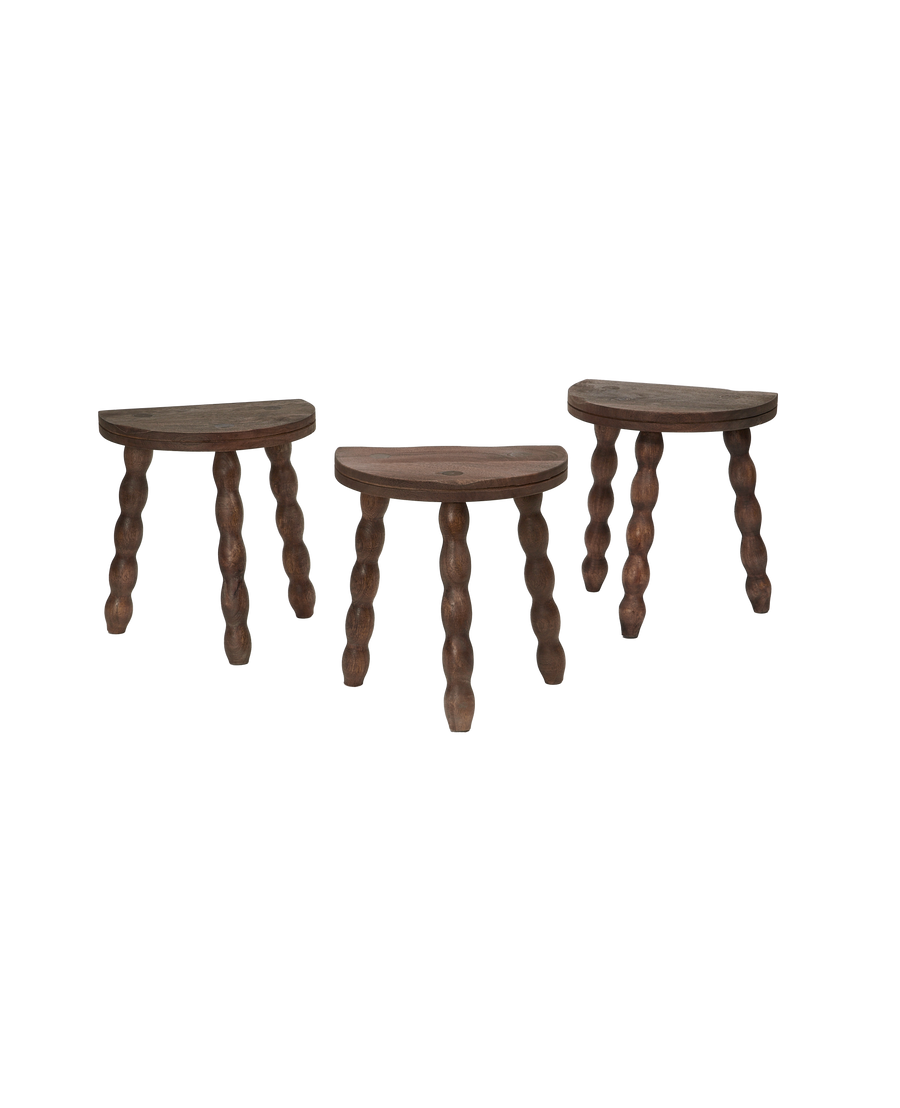 Milking Stool Petite Demi - Merlot