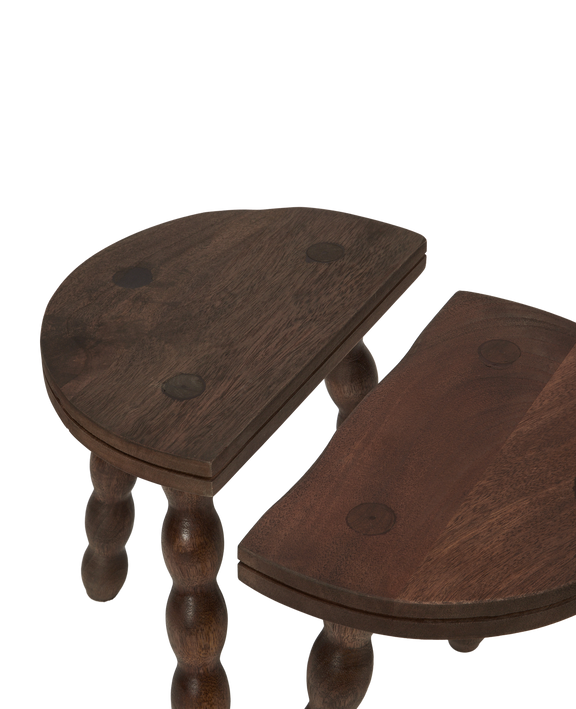 Milking Stool Petite Demi - Merlot