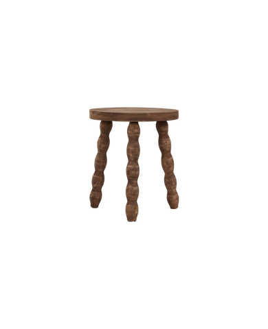 Designed Milking Stool Petite Round - Sauvignon from India made of Wood