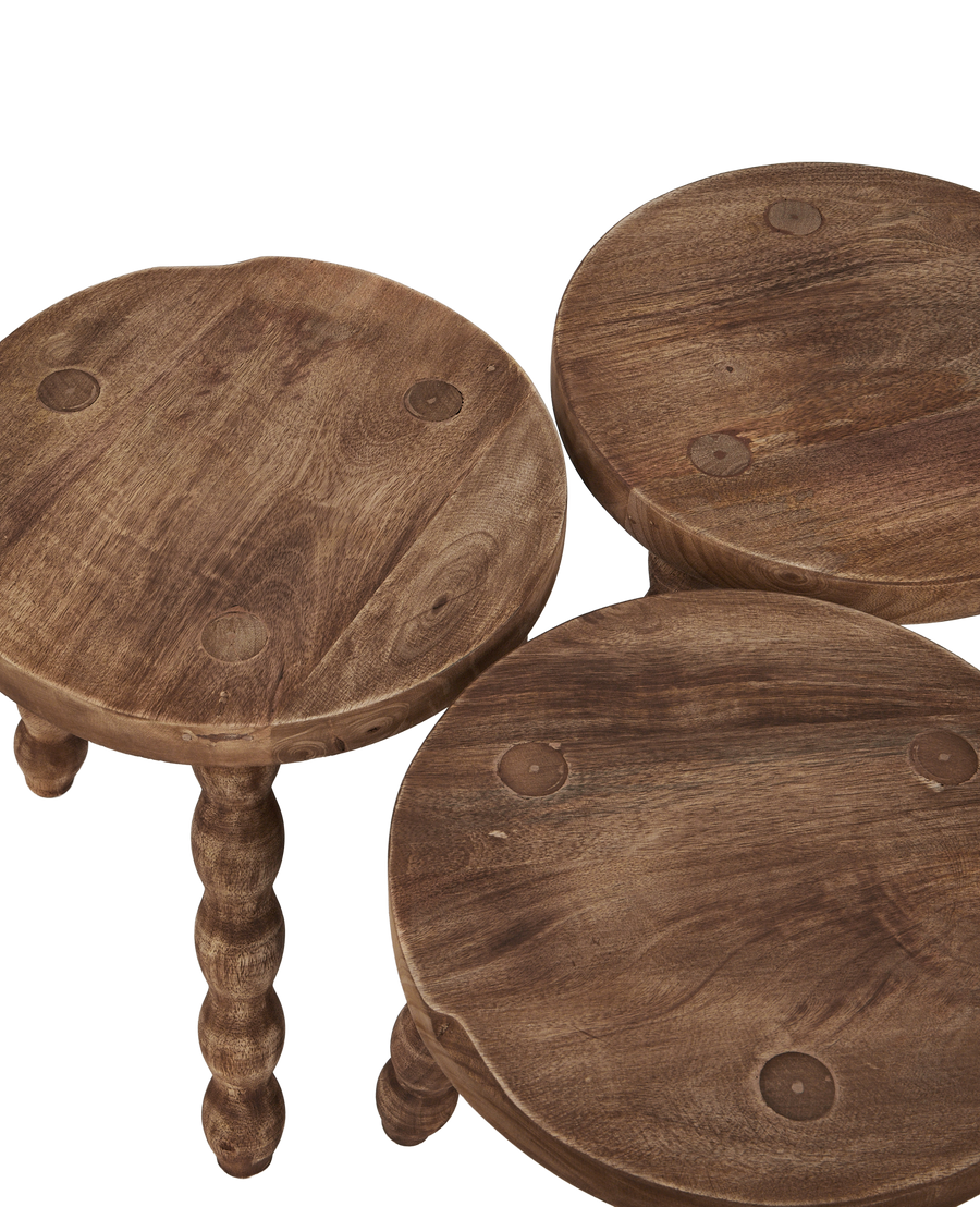 Milking Stool Petite Round - Sauvignon