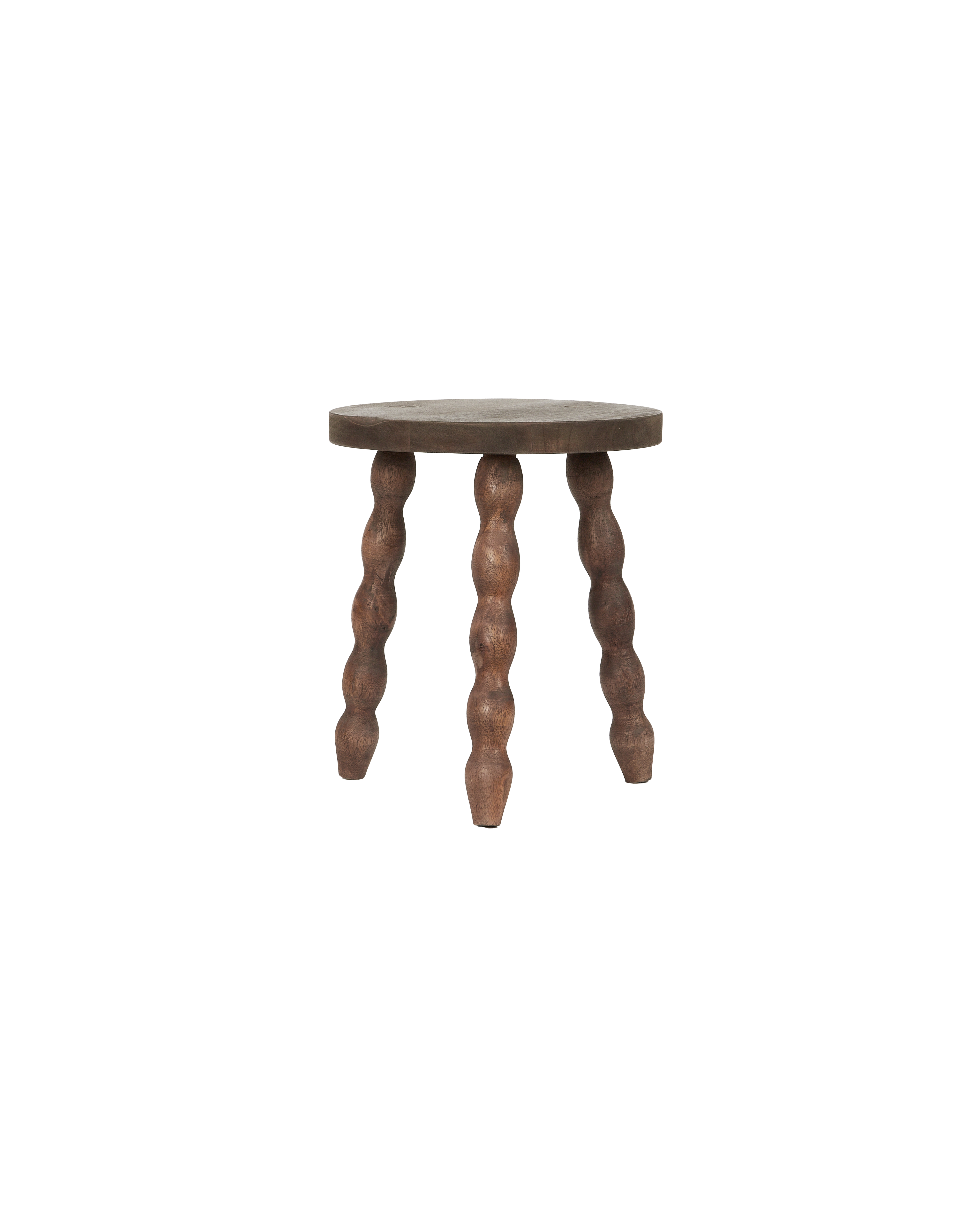 Milking Stool Petite Round - Merlot