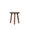 Milking Stool Petite Round - Merlot