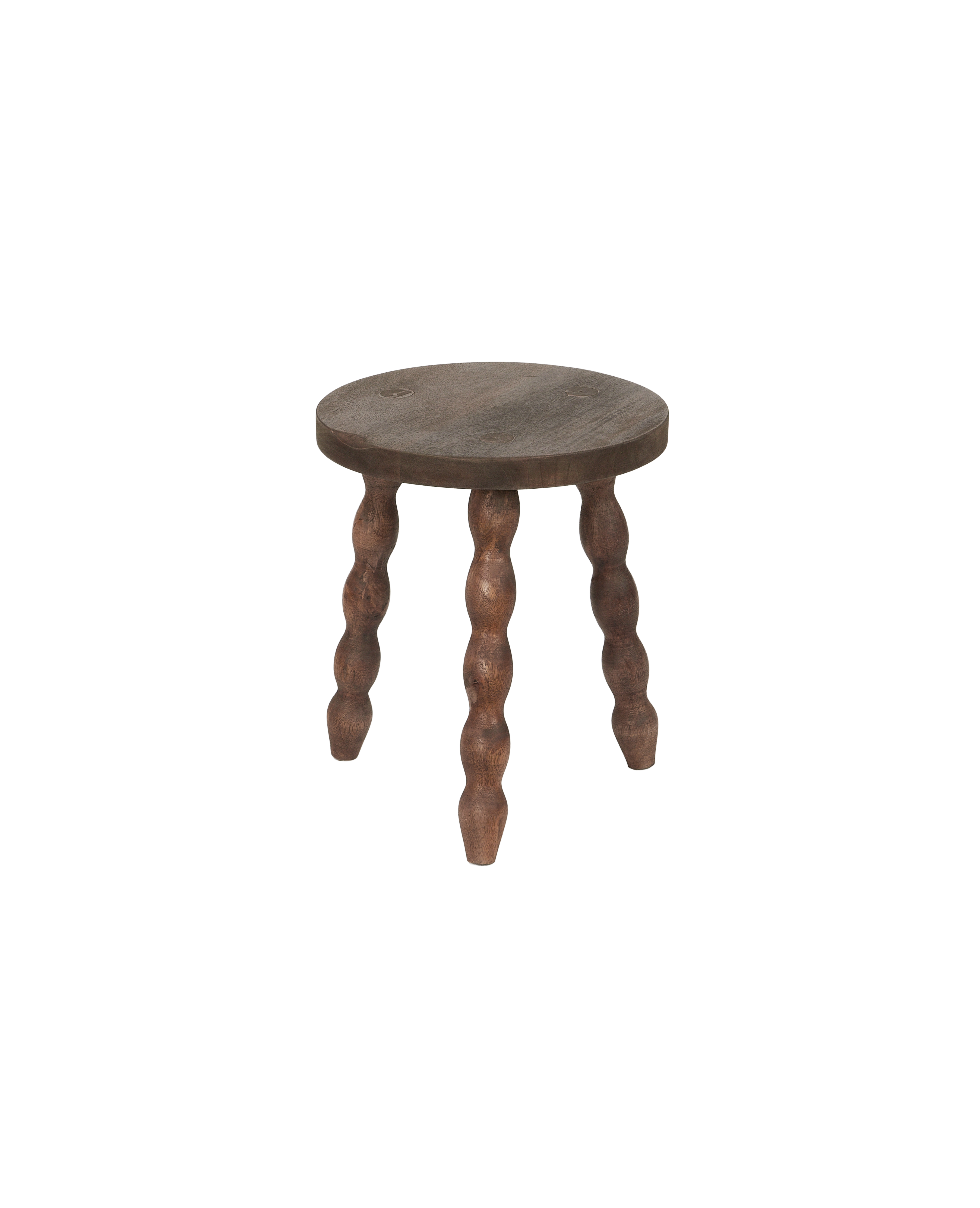 Milking Stool Petite Round - Merlot