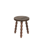 Milking Stool Petite Round - Merlot