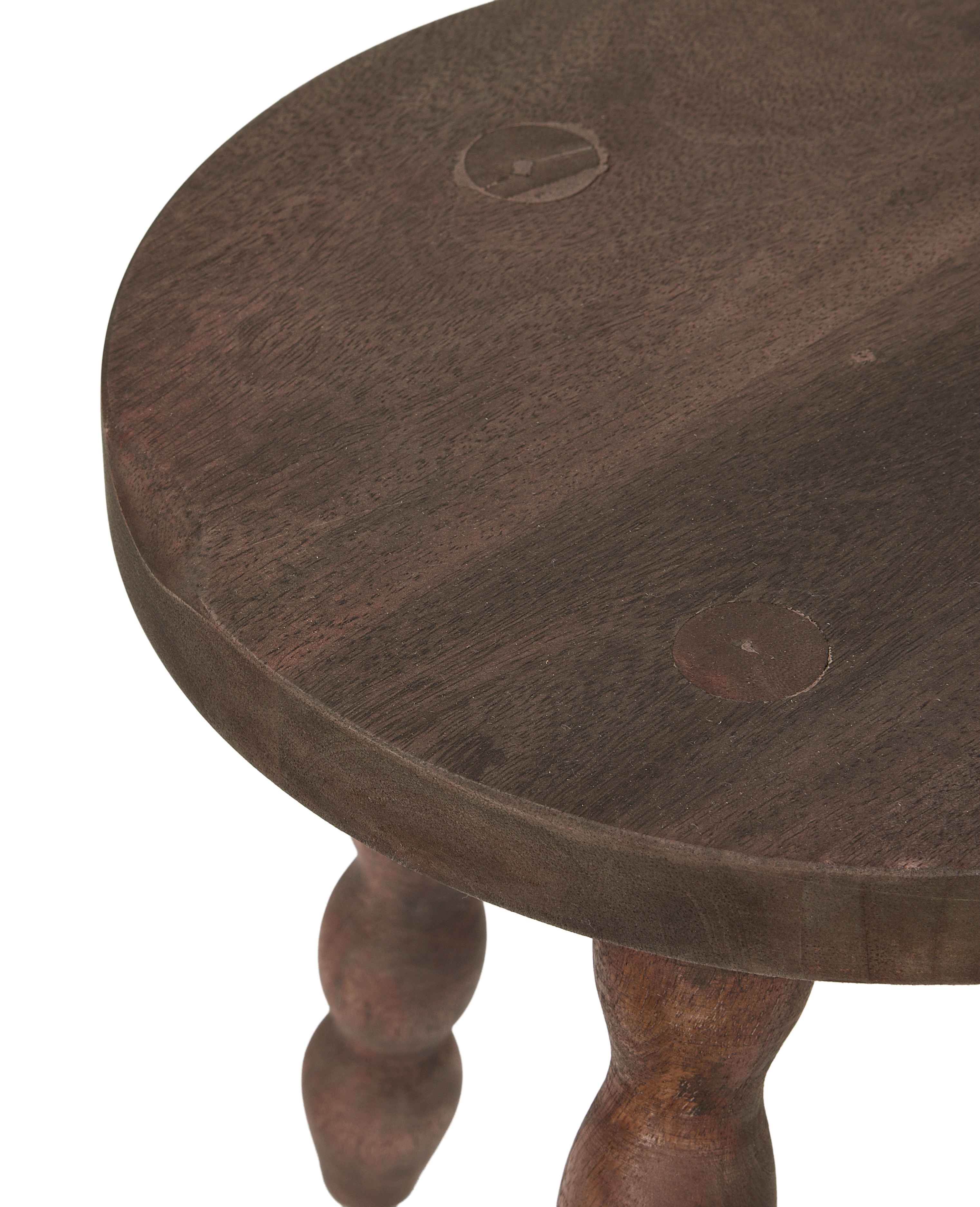 Milking Stool Petite Round - Merlot