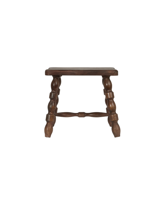 Milking Stool Petite Rectangle - Merlot