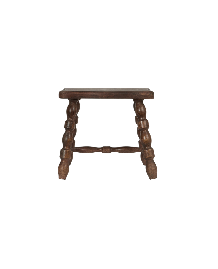 Milking Stool Petite Rectangle - Merlot