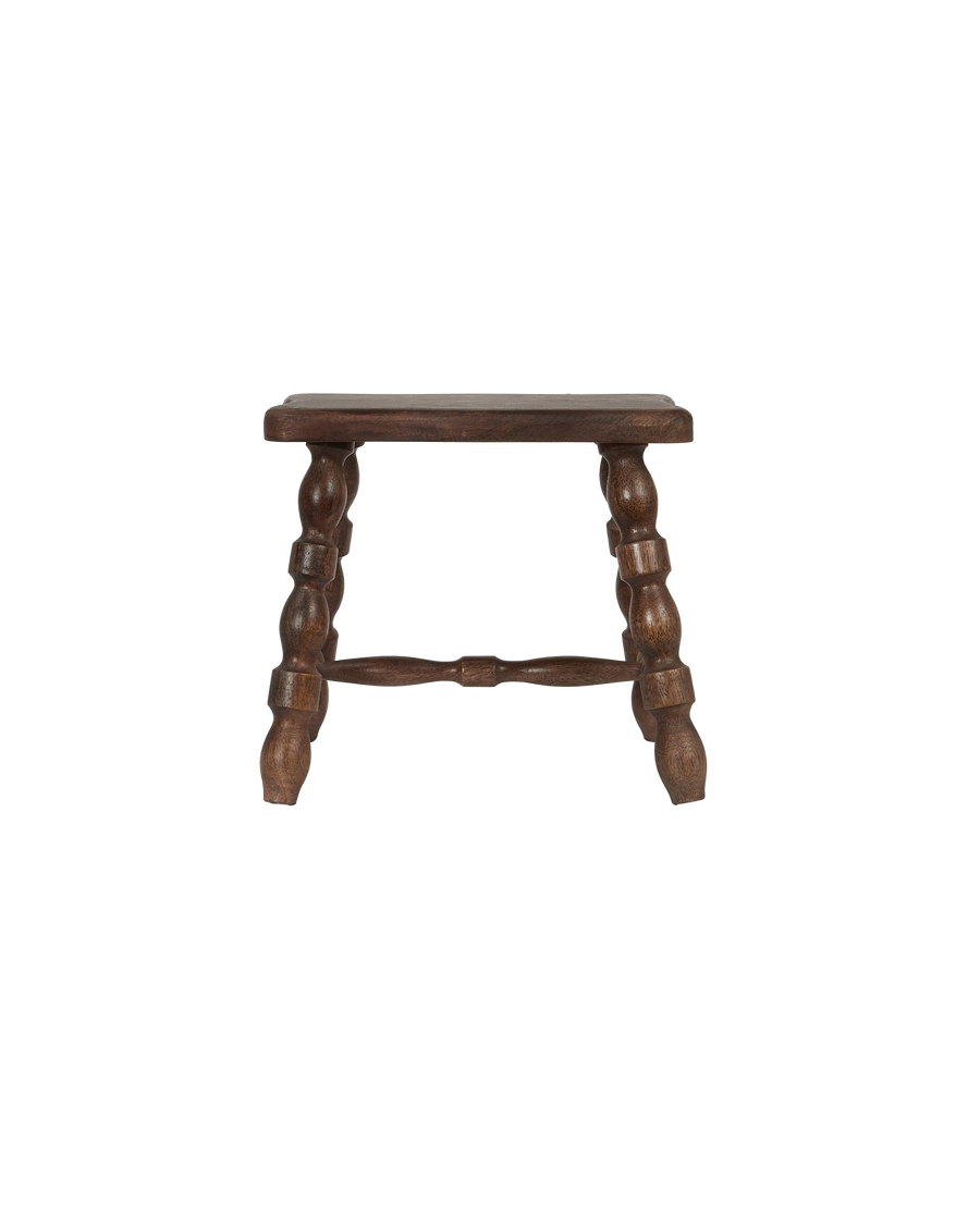 Milking Stool Petite Rectangle - Merlot