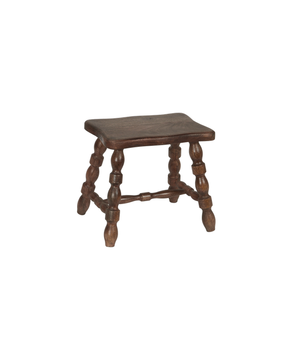 Milking Stool Petite Rectangle - Merlot