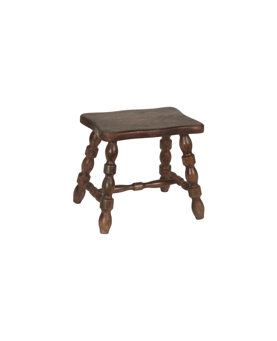 Milking Stool Petite Rectangle - Merlot