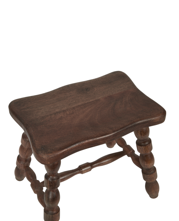 Milking Stool Petite Rectangle - Merlot