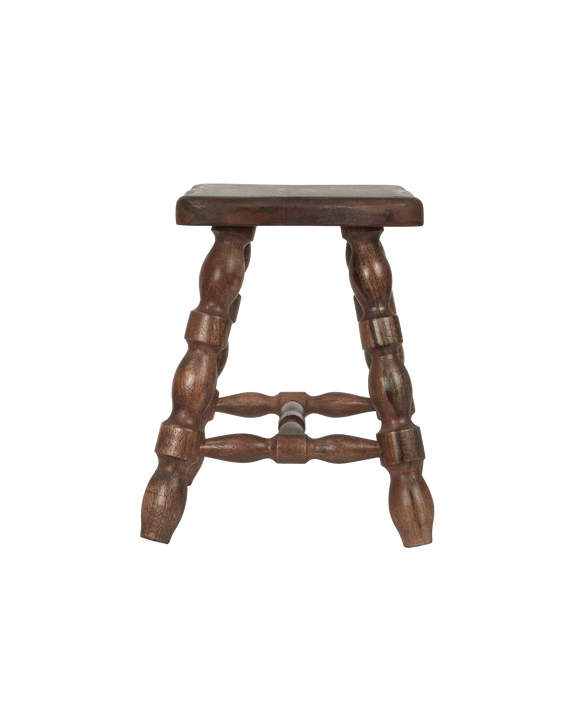 Milking Stool Petite Rectangle - Merlot