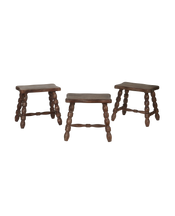 Milking Stool Petite Rectangle - Merlot