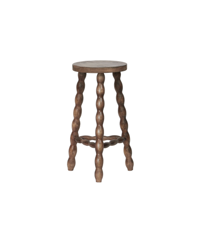 Designed Milking Stool Classic Deux - Merlot from India made of Wood
