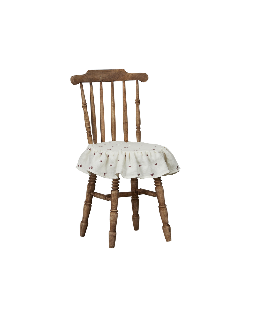 Designed Chérie Skirted Seat Cushion from LA made of 100% Linen & Foam Insert