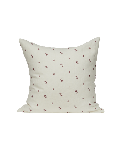 Designed Chérie Euro Pillow - Ivory from LA made of 100% Linen & Angel Hair Cushion