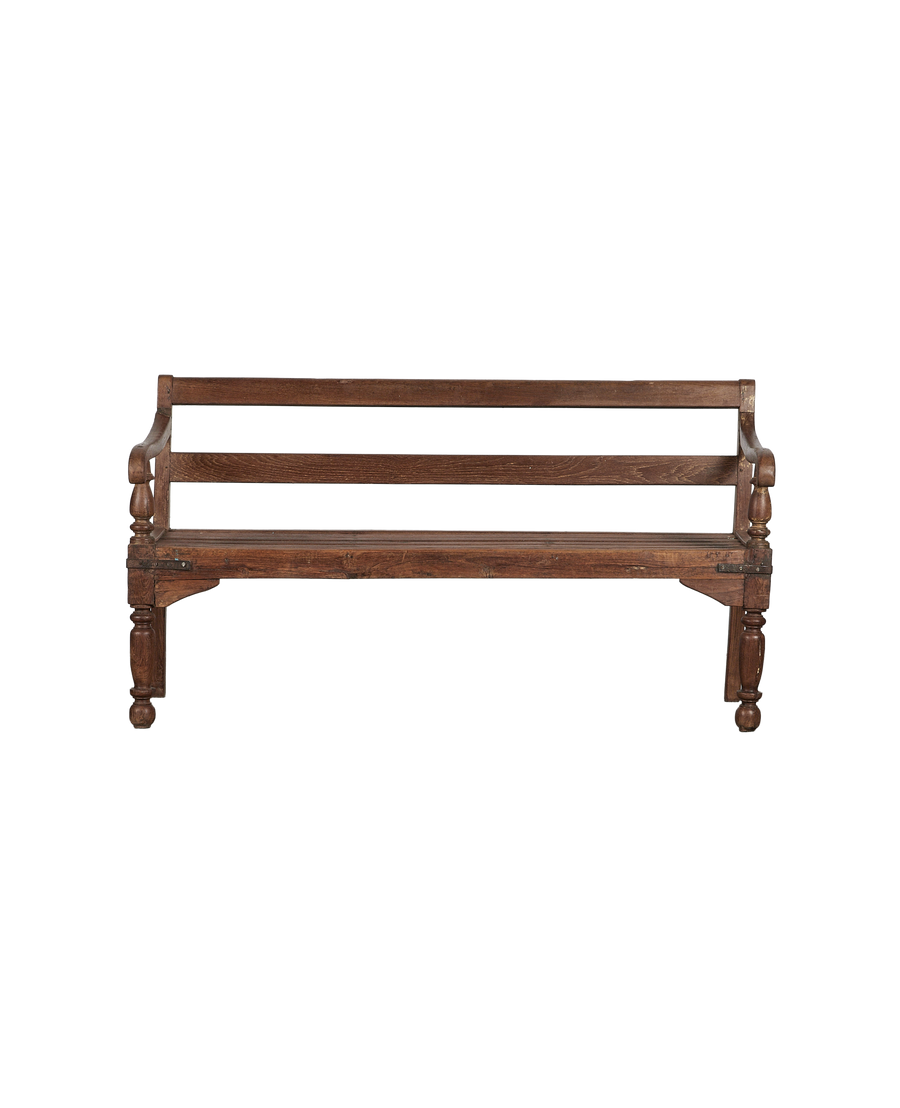 Vintage Park Bench from India made of Wood
