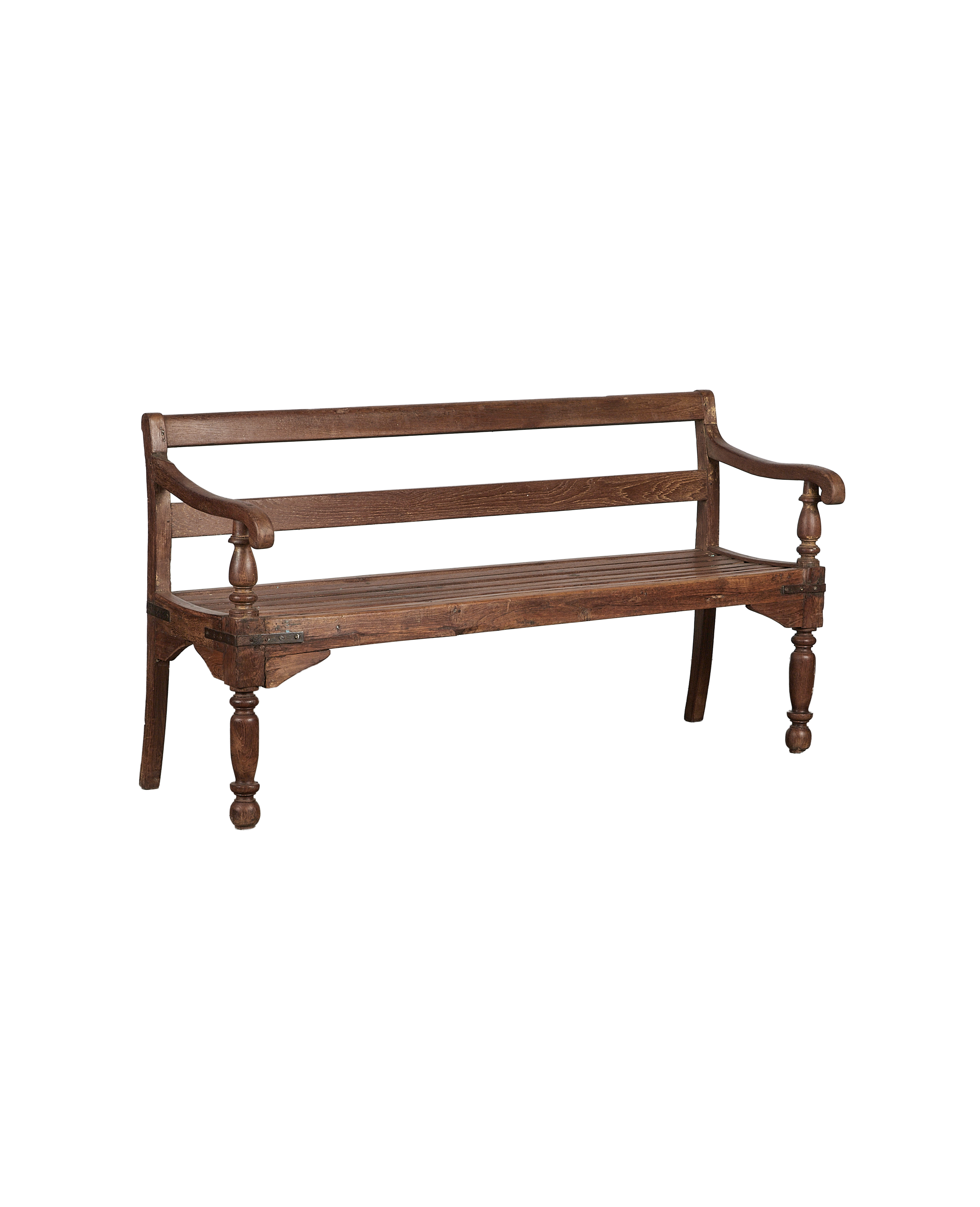 Vintage Park Bench from India made of Wood