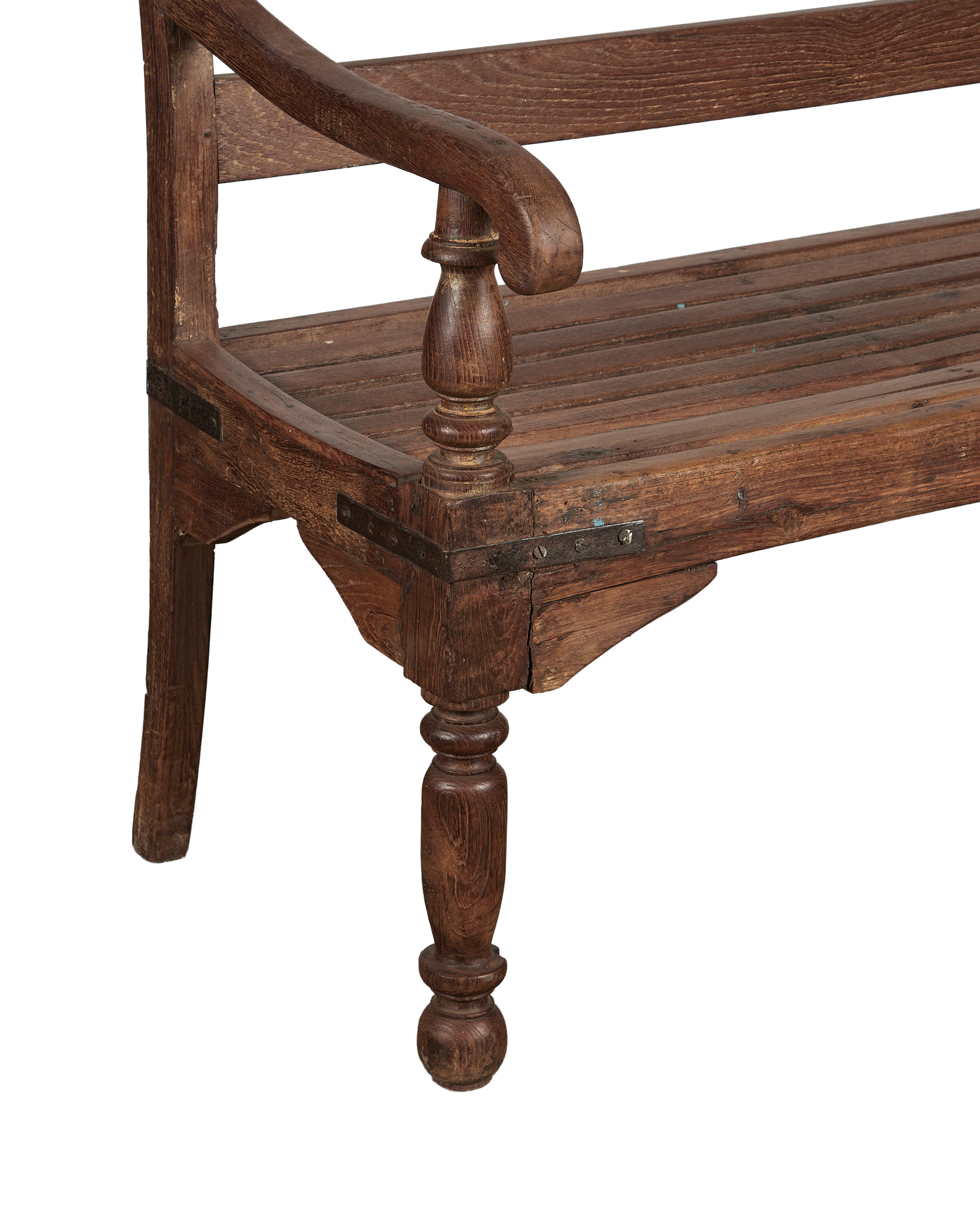 Vintage Park Bench from India made of Wood