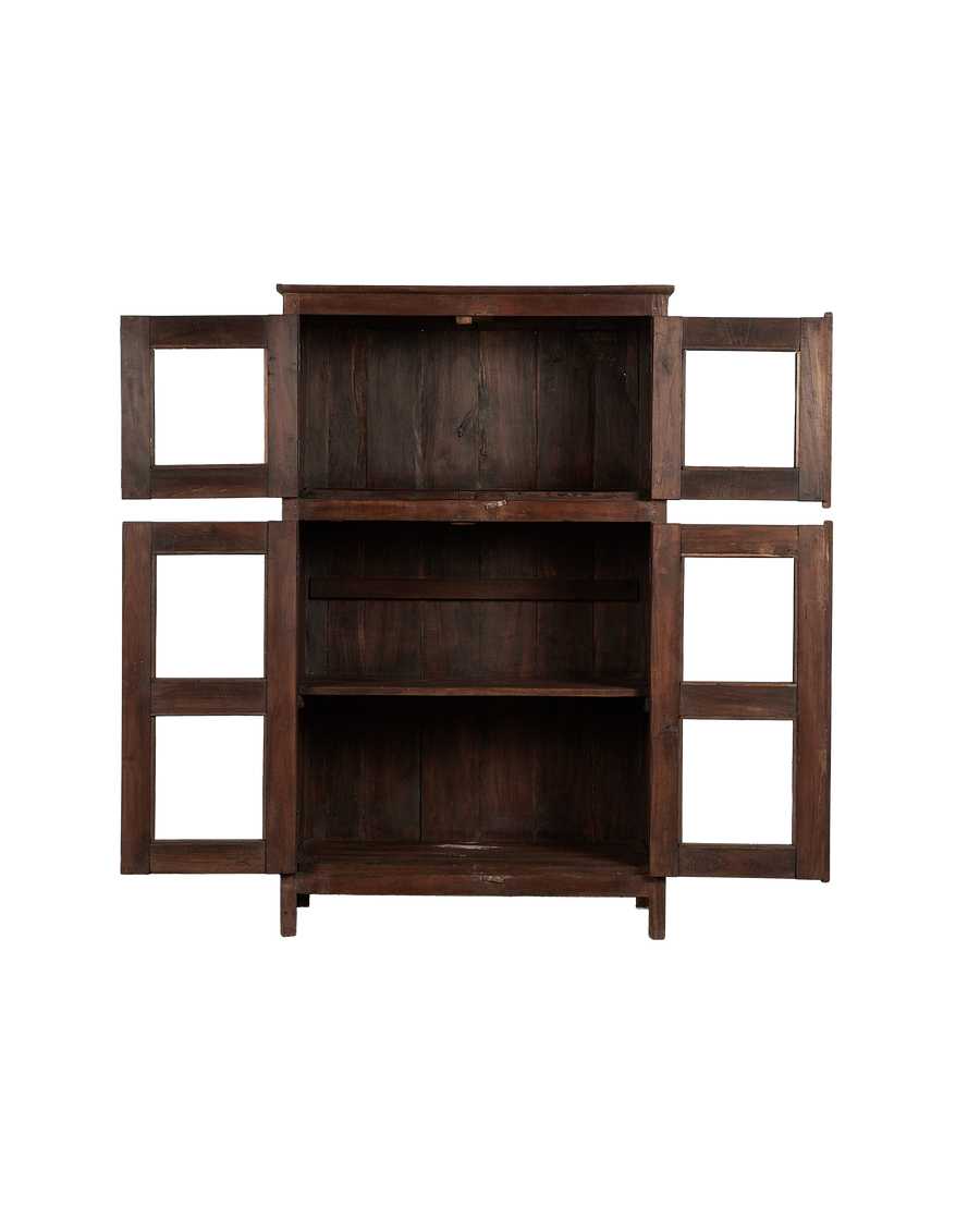 Vintage Wood Cabinet - Natural from India made of Wood