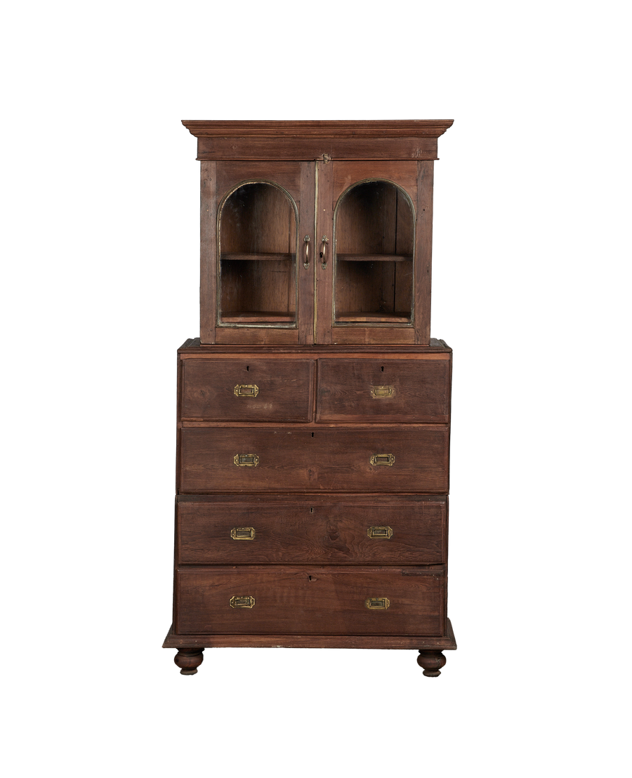 Vintage Wood Cabinet - Natural from India made of Wood