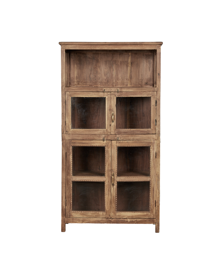Vintage Wood Cabinet - Natural from India made of Wood
