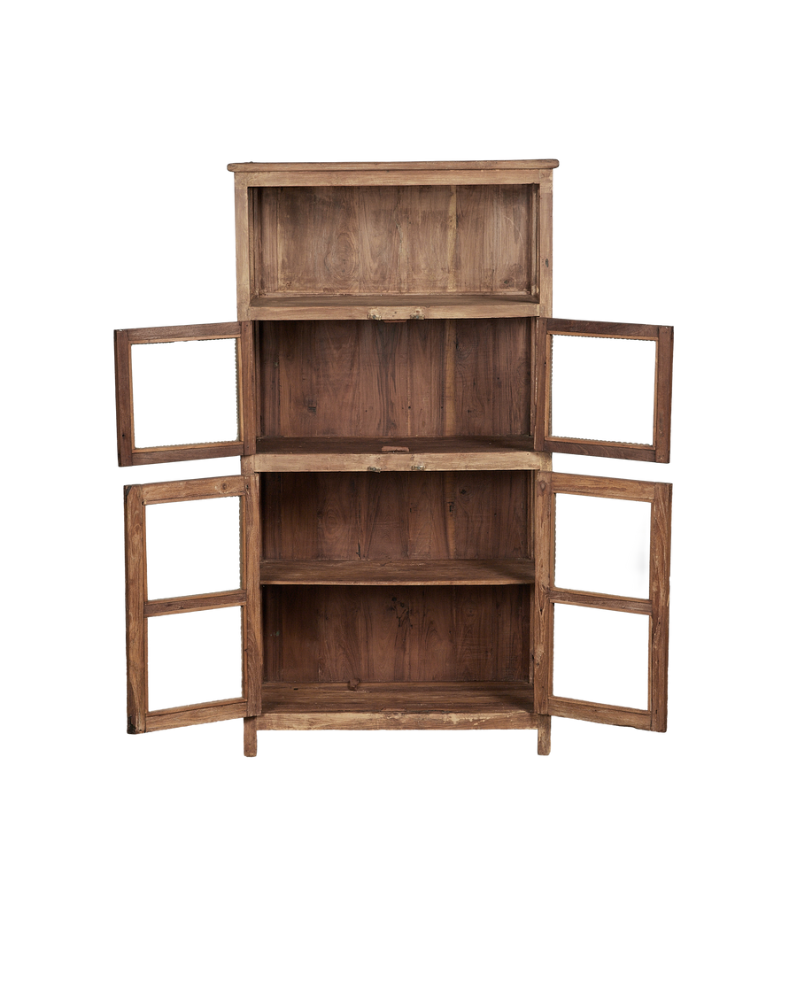 Vintage Wood Cabinet - Natural from India made of Wood