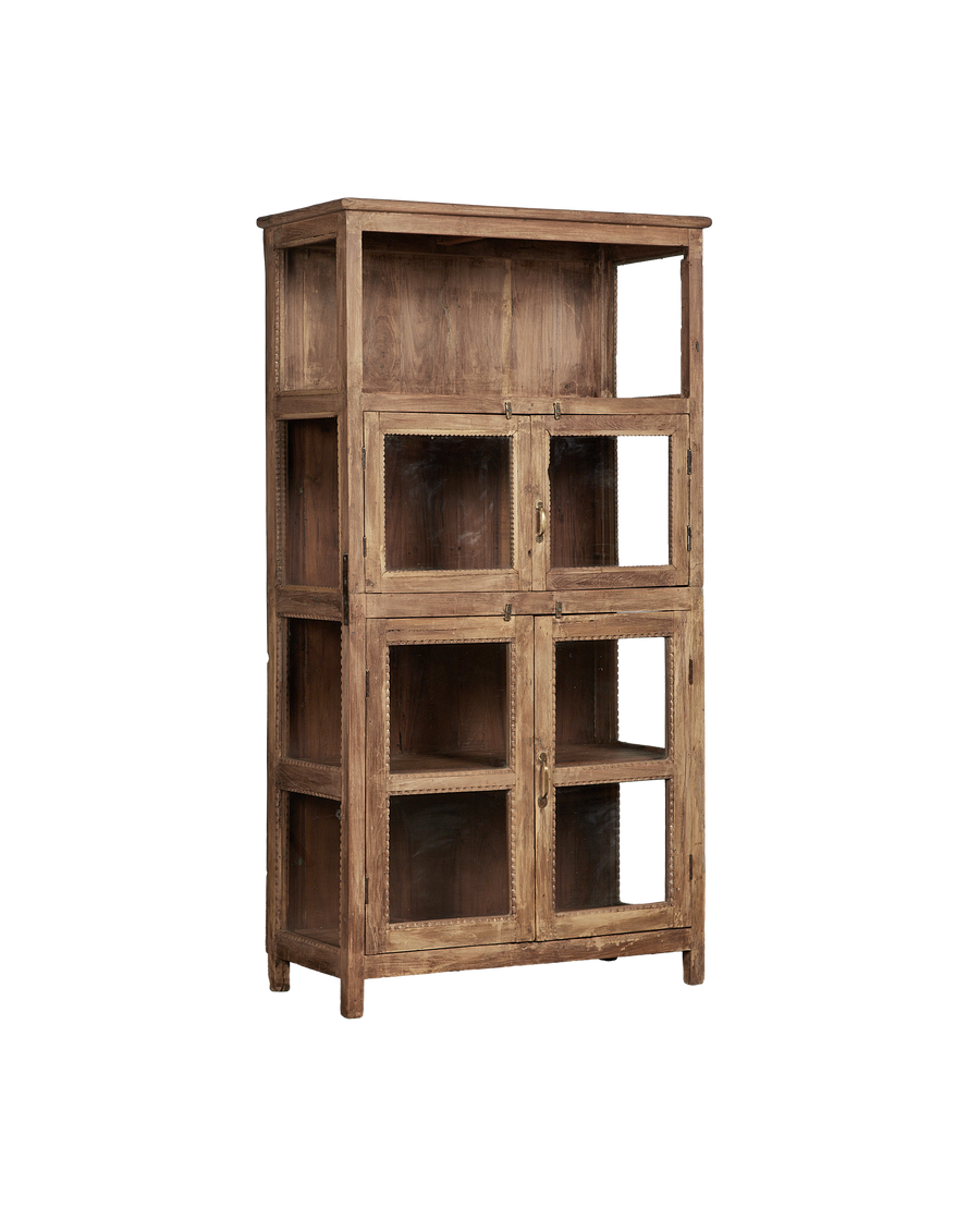 Vintage Wood Cabinet - Natural from India made of Wood