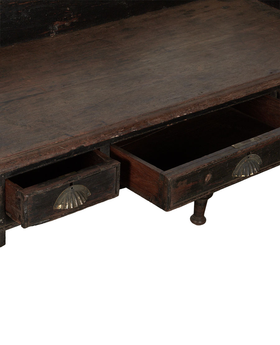Vintage Wood Desk - Natural from India made of Wood