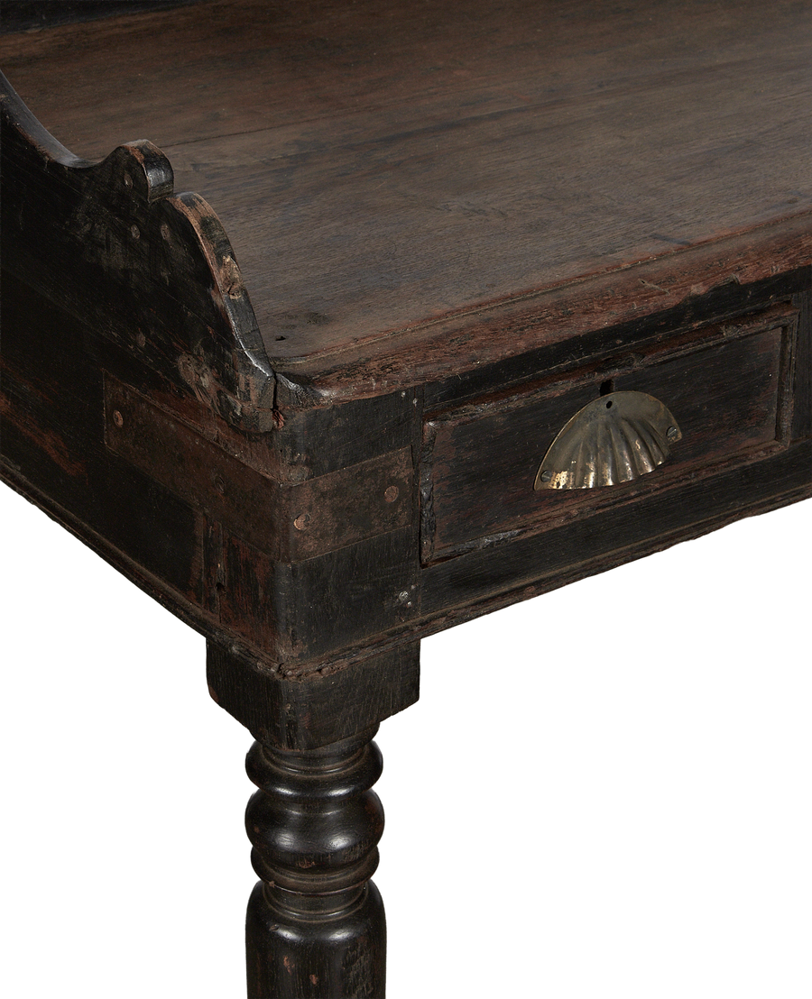 Vintage Wood Desk - Natural from India made of Wood