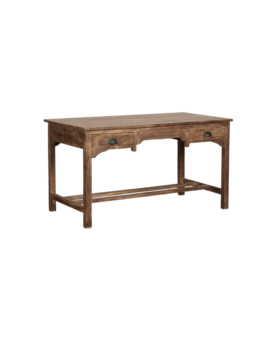 Vintage Wood Desk - Natural from India made of Wood