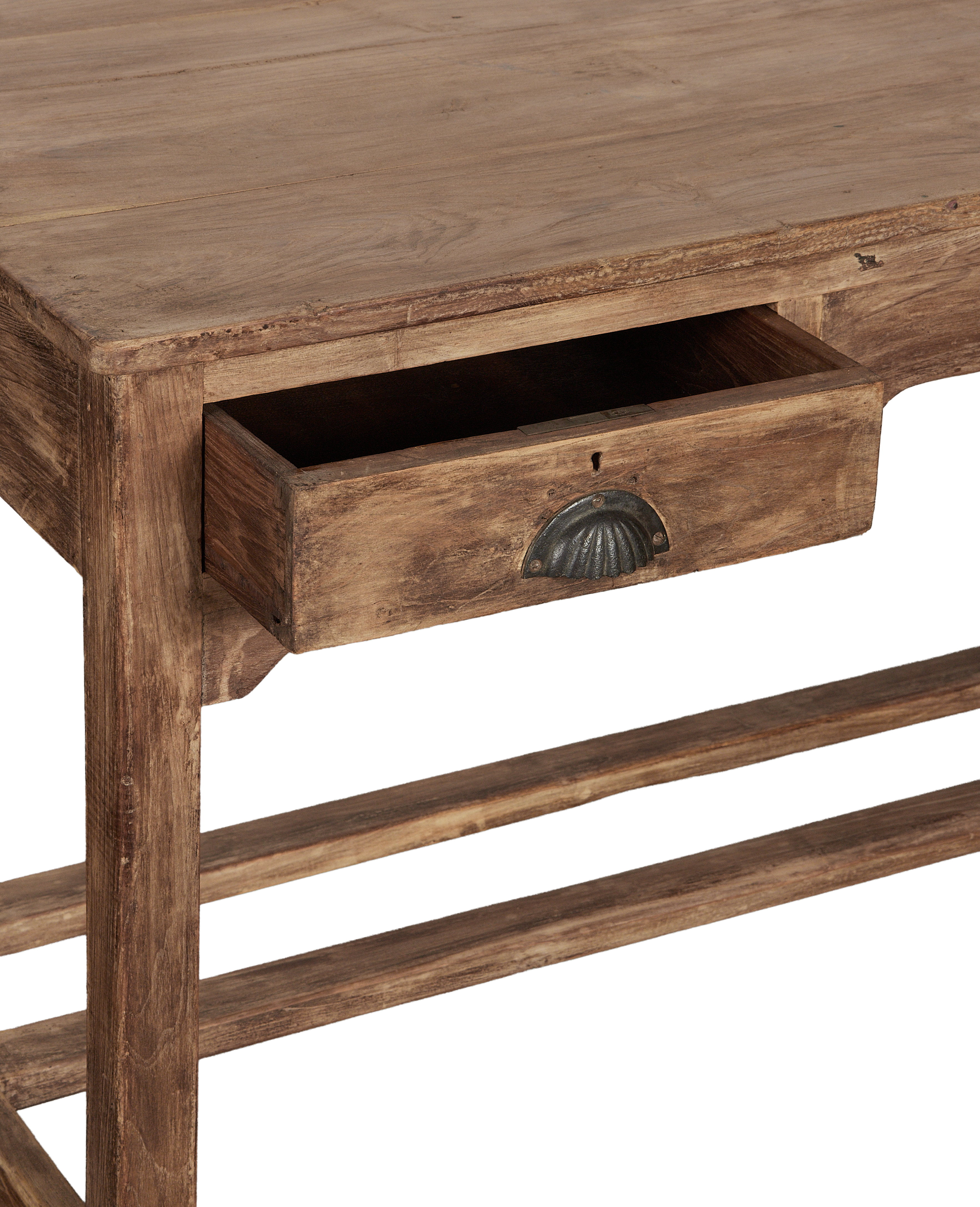 Vintage Wood Desk - Natural from India made of Wood