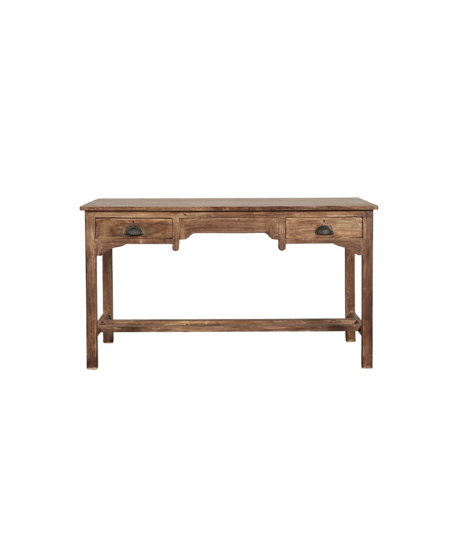 Vintage Wood Desk - Natural from India made of Wood