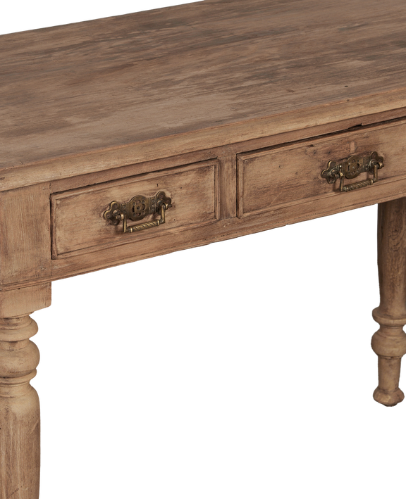 Wood Desk - Bleached