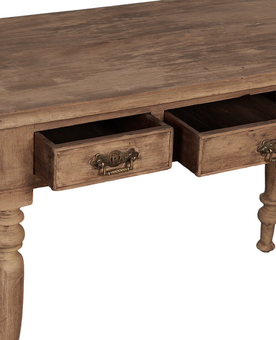 Vintage Wood Desk - Bleached from India made of Wood